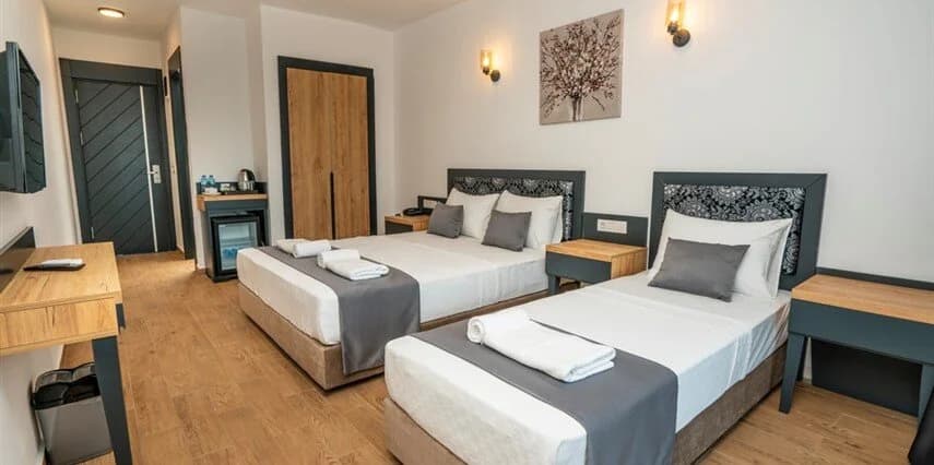 Standart 3 Kişilik Oda Kısmi Arka Bahçe Manzaralı Balkonsuz 1