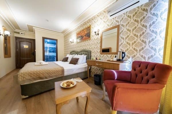 Şehir Manzaralı Fransız Balkonlu Double Oda 4