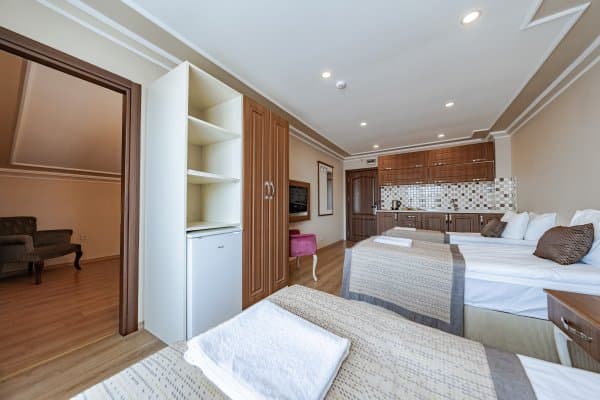 Park Manzaralı Fransız Balkonlu Family Aile Odası 1