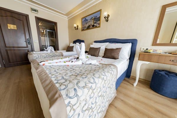 Şehir Manzaralı Fransız Balkonlu Triple Oda 2