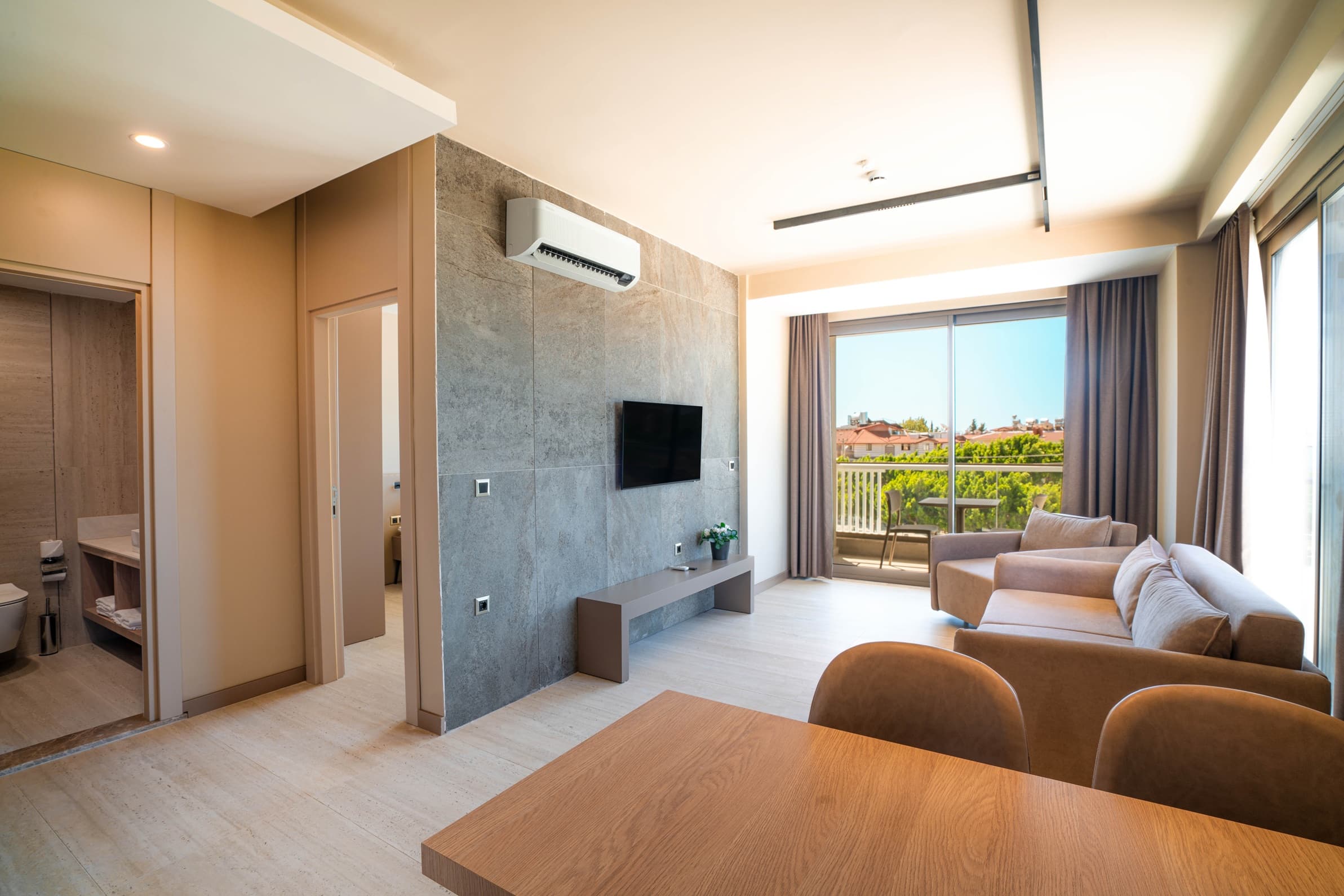 1 Yatak Odalı Apart Daire, Havuz Manzaralı, Mutfaklı (1+1) 2