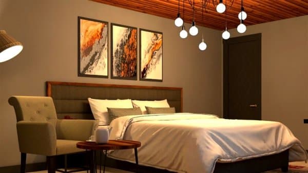 1+1 Deniz Manzaralı Şömineli Villa 1