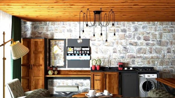 2+1 Deniz Manzaralı Şömineli Villa 2