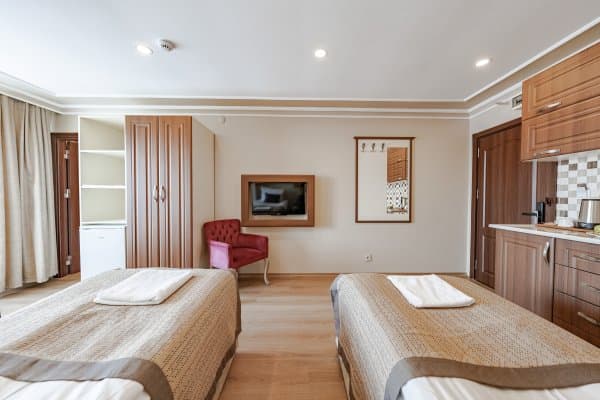 Park Manzaralı Fransız Balkonlu Family Aile Odası 3