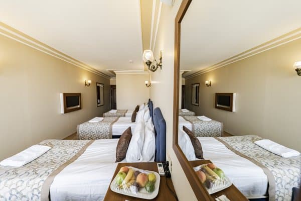 Şehir Manzaralı Fransız Balkonlu Triple Oda 1